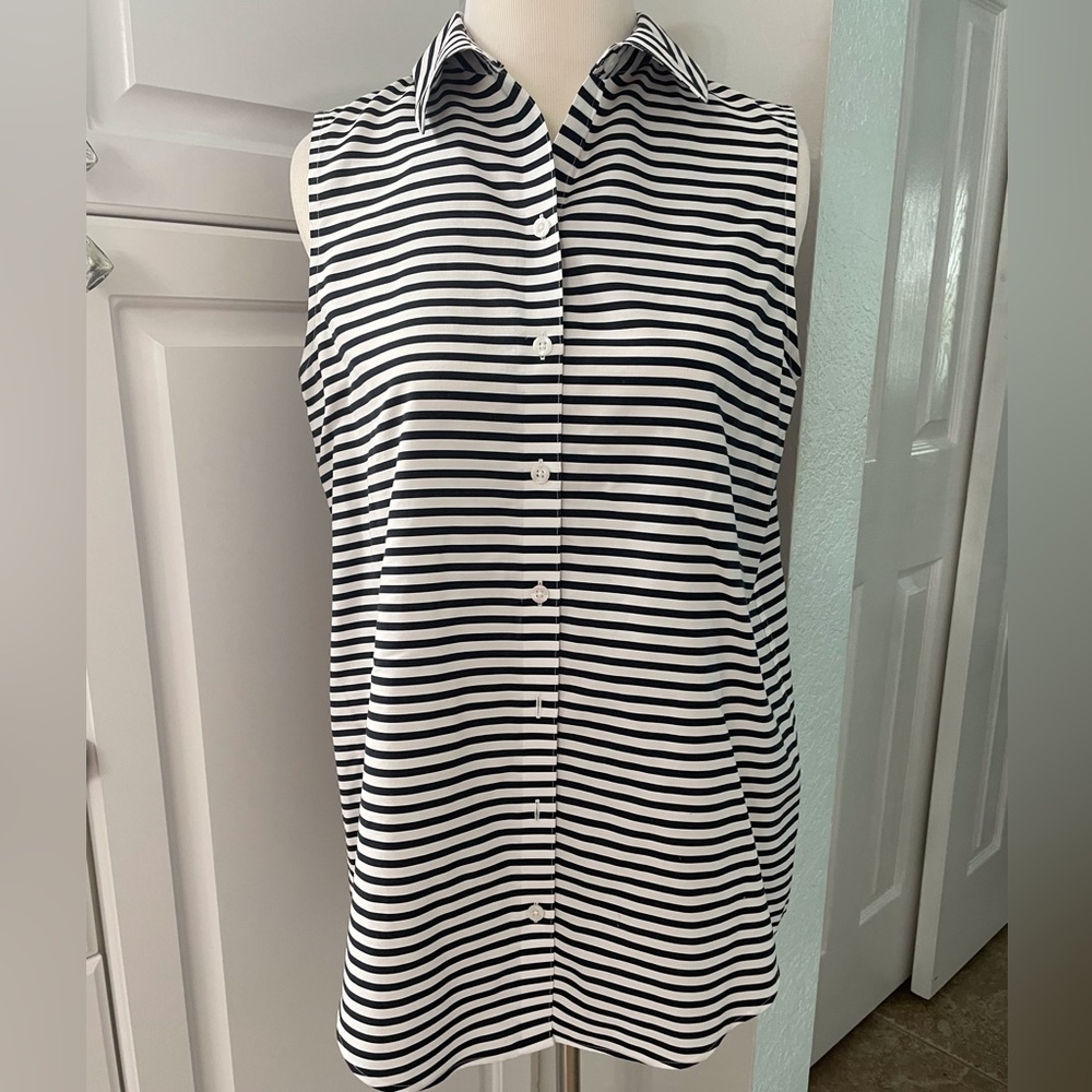 Chico’s Effortless Stripe Tank Shirt